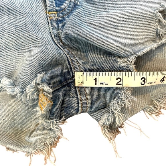 Agolde Parker Vintage Cut Off Distressed Jean Shorts - Picture 12 of 12